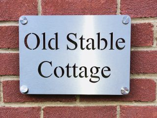 Stable Steel House Signs